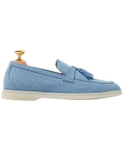 Blue SCAROSSO Flats for Women | Lyst