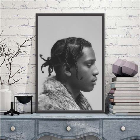 Asap Rocky Poster Asap Rocky Print Hip Hop Art Poster Asap Etsy