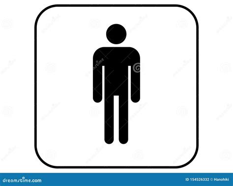 Men Wc Sign Man Toilet Icon Vector Stock Vector Illustration Of Door