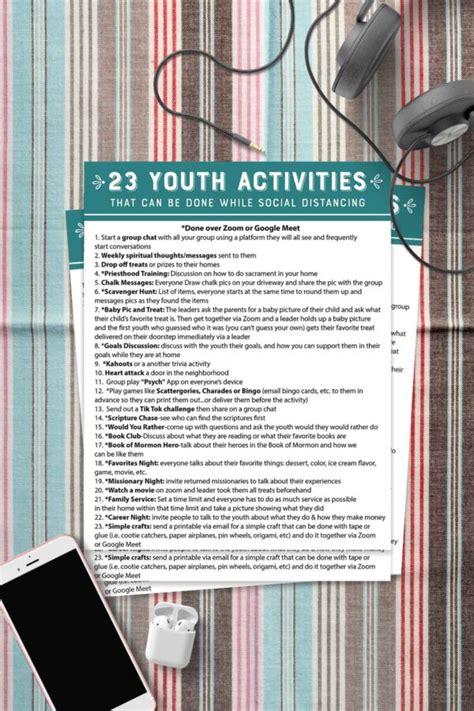 23 Lds Youth Activities That Can Be Done While Social Distancing