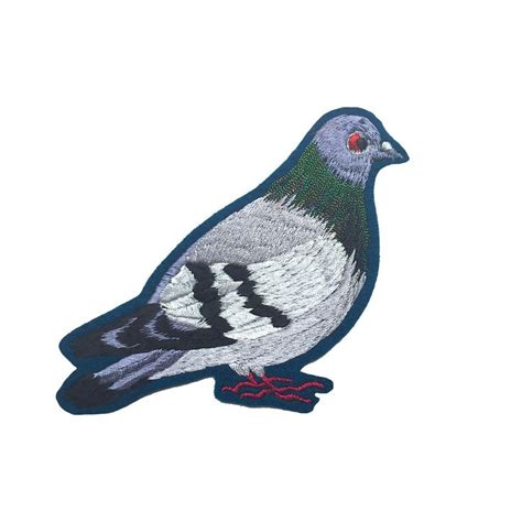 Pigeon Embroidered Patch 016 Embroidered Patches Freehand Machine