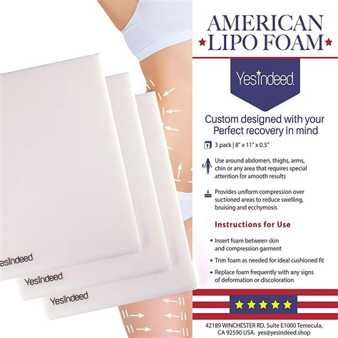 3 Pack Lipo Foam Dr Approved Post Surgery Foam Sheets Ab Board Ebay