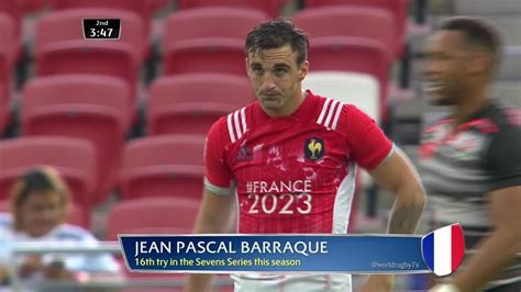 Try Jean Pascal Barraque England V France Hsbc World Rugby Sevens