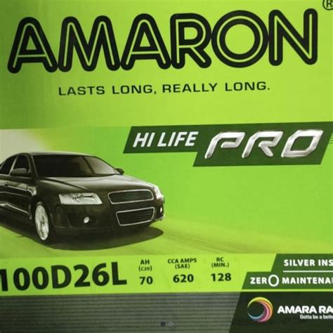 Jual Aki Mobil AMARON Hilife Pro 100D26L 70Ah Garansi 12 Bln Shopee