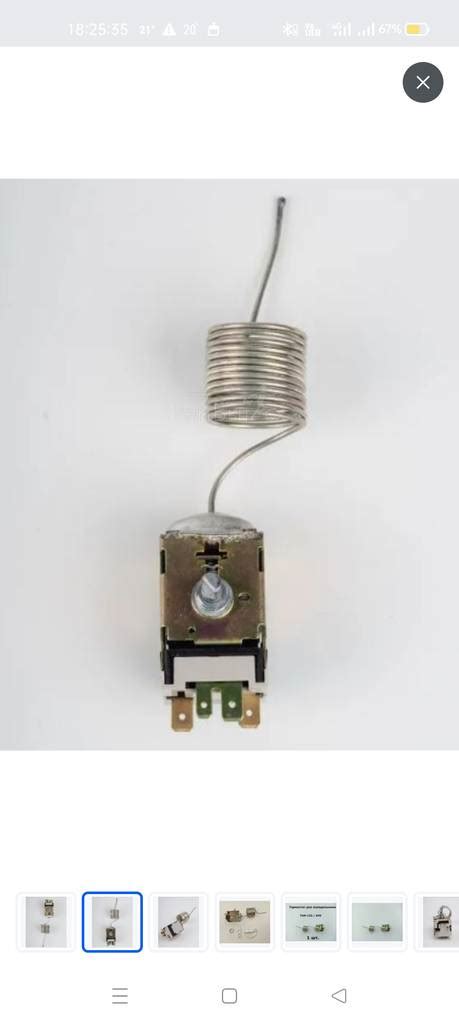 Толщина капиллярной трубки термостата, меньше диаметром родного. Это не ...