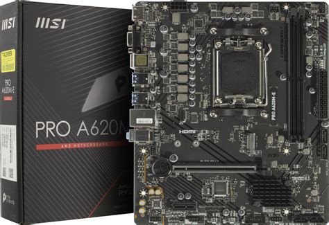 Материнская плата (AM5) MSI PRO A620M-E MicroATX / 2xDDR5 / 1xNMVe ...