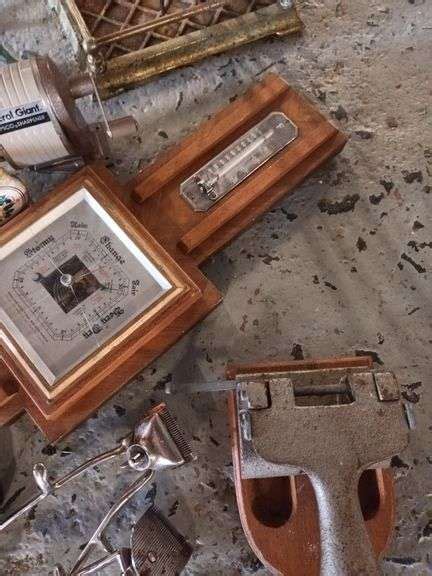 Barometer And Other Vintage Items Inc Fire Tools Tullochs Auctions