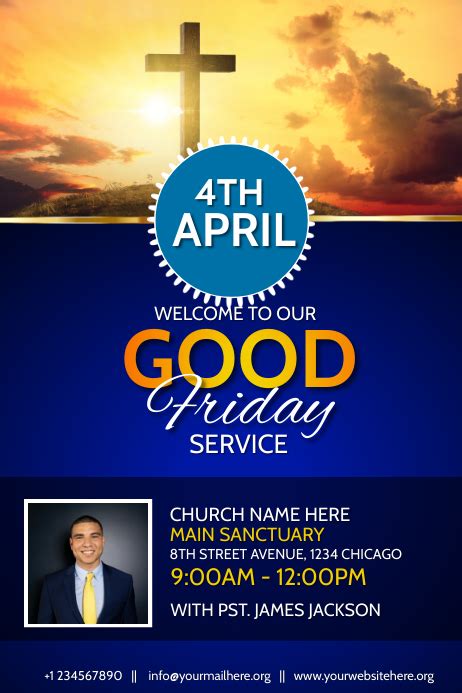 Good Friday Service Flyer Template Postermywall