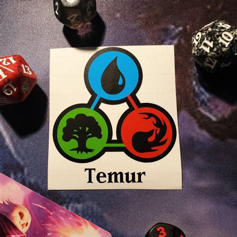 Temur MTG Tri-color Decal - Etsy