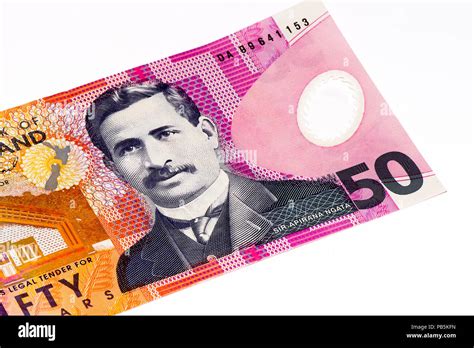 50 New Zealand Dollar Bank Note New Zealender Dollar Is The National