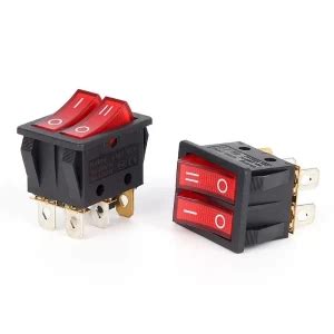 Buy Rocker Switch Dual 6-Pin Shipboard 16A /250V / 12V