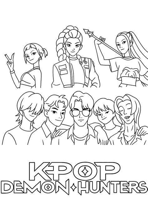 mira kpop demon hunters coloring pages