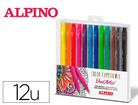 ROTULADOR ALPINO DUAL ARTIST COLOR EXPERIENCE ESTUCHE DE 12 UNIDADES