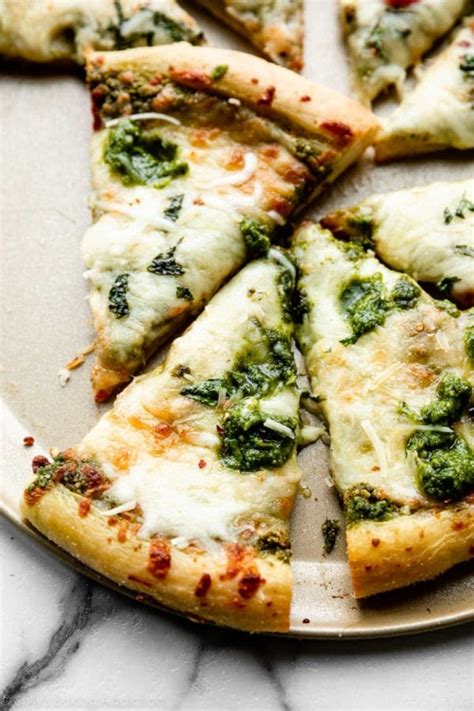 Easy Pesto Pizza Recipe Sallys Baking Addiction