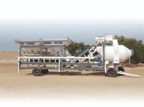 Electric Fully Automatic Mobile Drum Mixer Concrete Batching Plant At