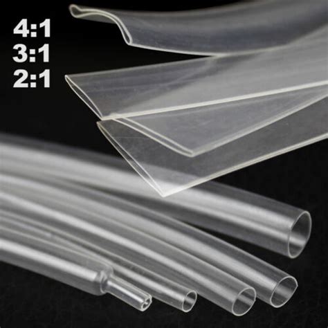 Clear Heat Shrink Tubing 21 31 41 Ratio Adhesive Sleeving 06mm