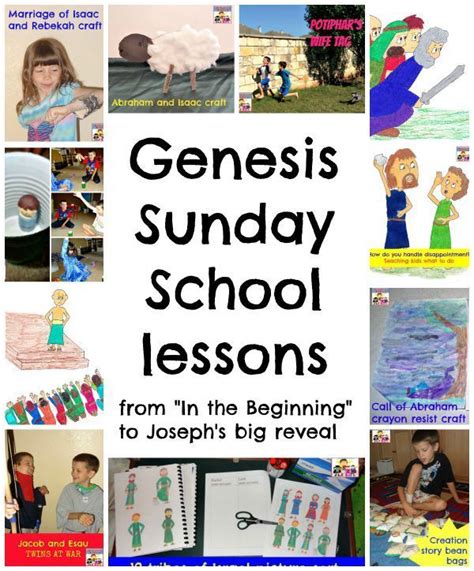 Genesis sunday school lessons – Artofit