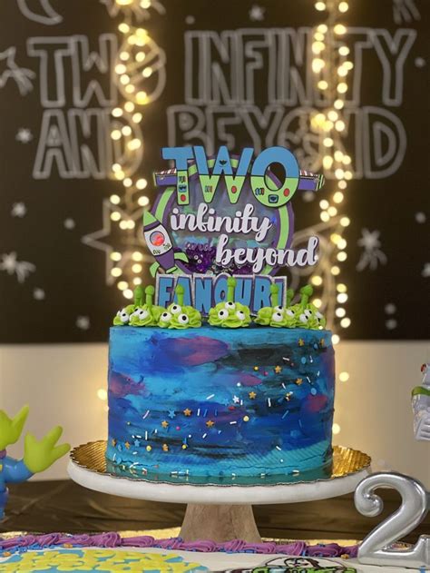 Two Infinity And Beyond Birthday Party Birthday Cake Kids Buzz