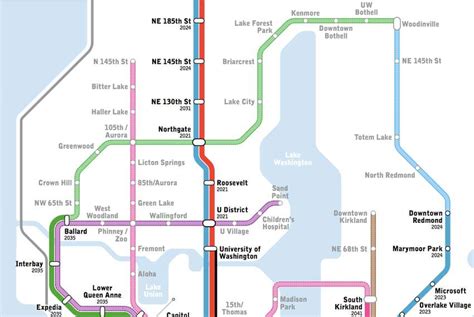 Seattle Subway Proposed Expansion Of Light Rail