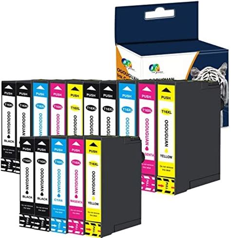 Ouguan 16XL Cartouches D Encre Remplacement Pour Epson 16 16XL Pour