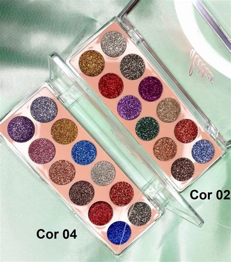 Kit C Un Paleta De Glitter Cores Vivai