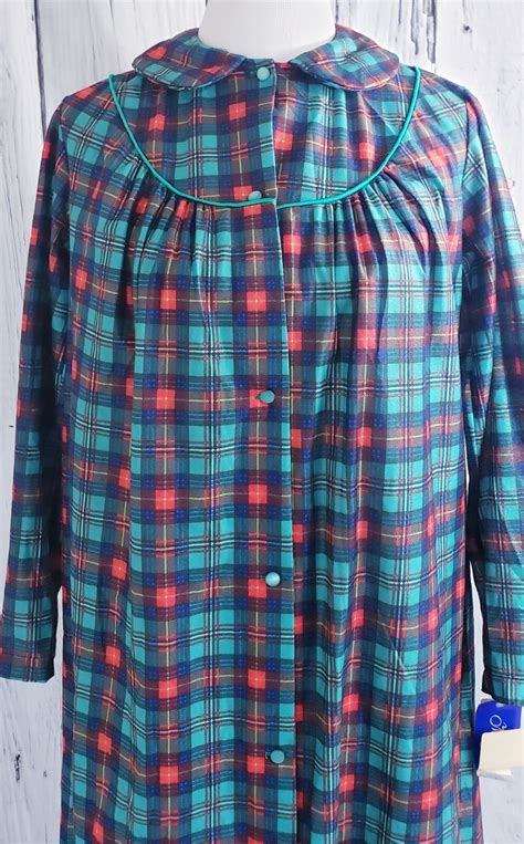 Vintage Nancy King Lingerie Fleece Nightgown Sleepwea Gem