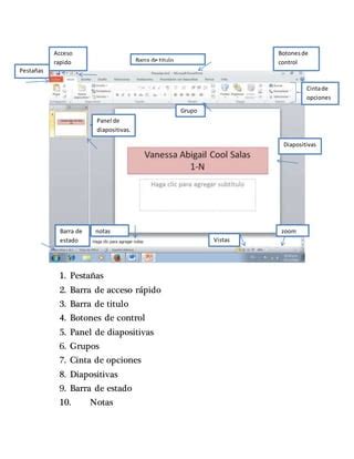 Partes De Powerpoint Pdf