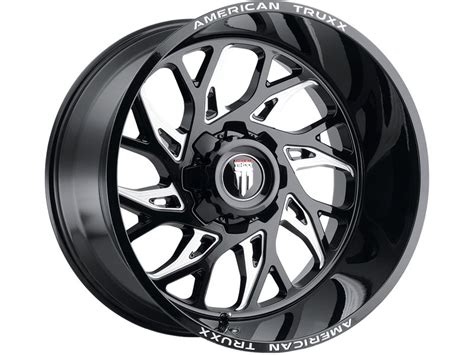 American Truxx Milled Gloss Black At Destiny Wheels Havoc Offroad