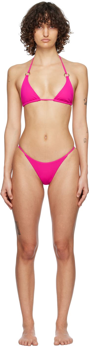 Pink Mini Ring Bikini By Louisa Ballou On Sale