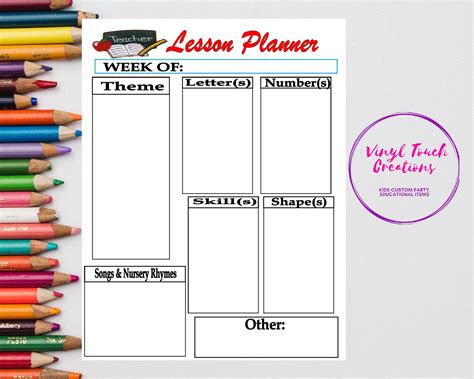 Lesson Plan For Daycare Teachers