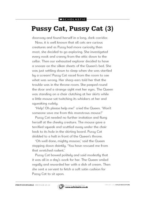 Pussy Cat Pussy Cat Scholastic Shop