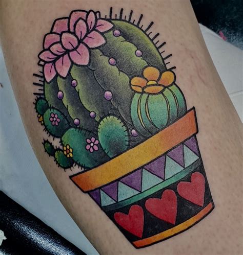 Vibrant Cactus Tattoo Inspiration