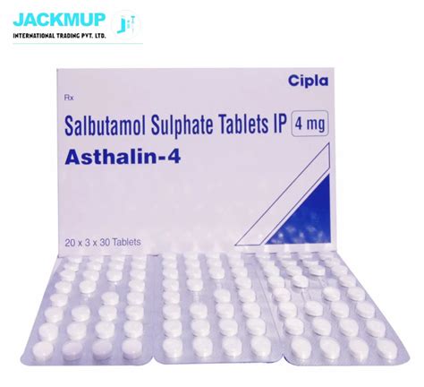 Asthalin 4 Tablet Salbutamol Sulphate Tablets IP At Rs 10 58 Pack