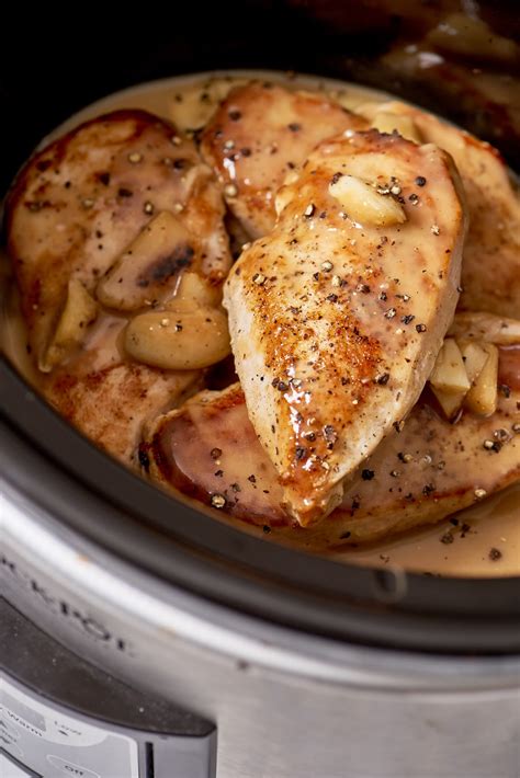 Recipe Slow Cooker Lemon Garlic Chicken Breast Kitchn