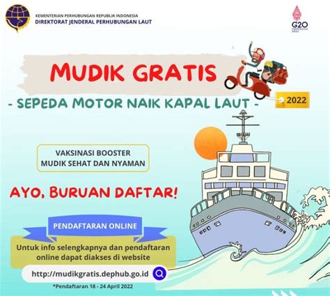 Cara Daftar Mudik Gratis Lebaran Naik Kapal Laut Ini Syaratnya