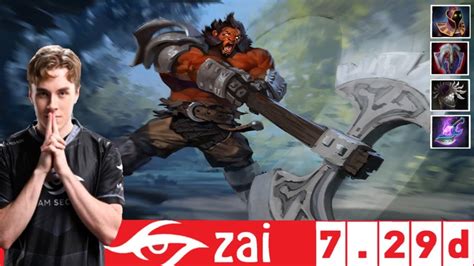 DOTA 2 Team SECRET Zai The AXE OFFLANE 7 29D YouTube