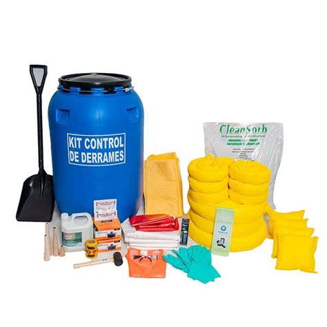 Kit Básico Para Control de Derrames Químicos 75 Galones