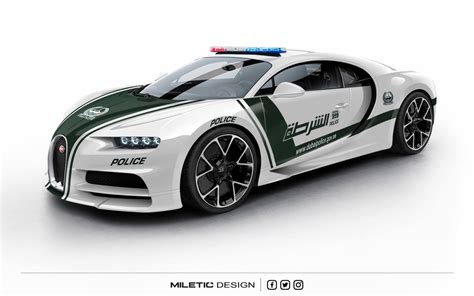 Bugatti Chiron Police Car