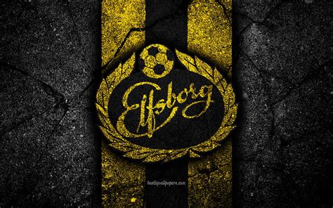 Elfsborg Fc Emblem Allsvenskan Football Black Stone Sweden