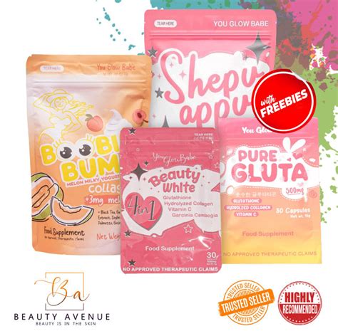 Variation You Glow Babe Glutathione Beauty White Shape Up Serum Boobie Bum And Pure Gluta