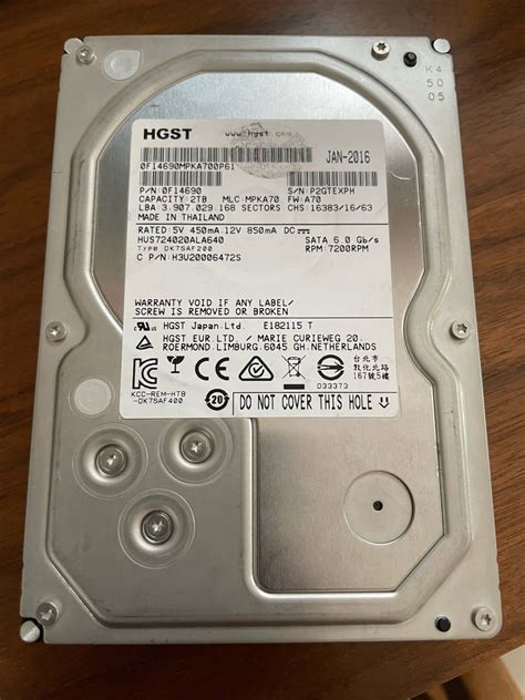 Yahoo!オークション - HGST 2TB SATA HDD HUS724020ALA640