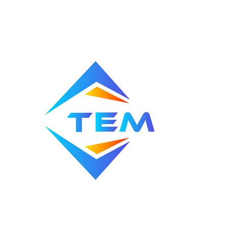 tem abstract technology logo design  white background tem creative