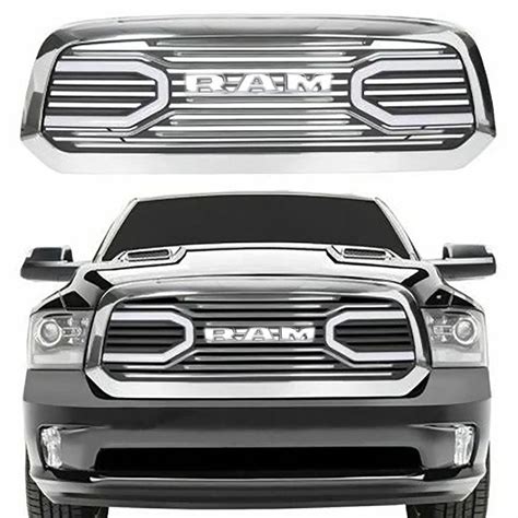 Grille For 2013 2014 2015 2016 2017 2018 Dodge Ram 1500 Chrome Grill W Letters Trucfri