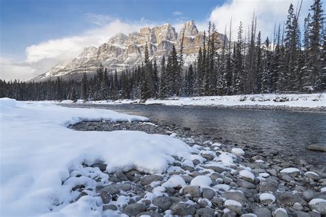 Castle Mountain And Bow River Banff National Park Alan Majchrowicz