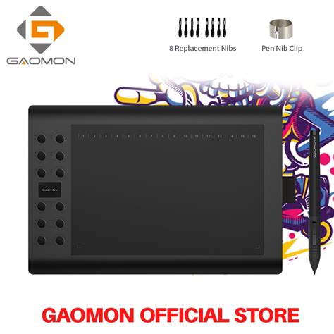 GAOMON M106K Painting Digital Graphics Pen Tablet With 12 Express Keys