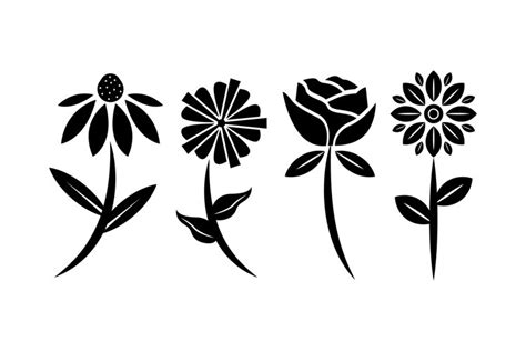 Flower Silhouettes