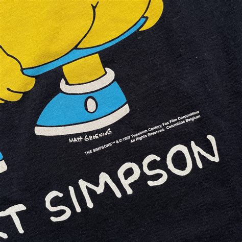 Vintage Bart Simpson Ass Butt T Shirt BIDSTITCH
