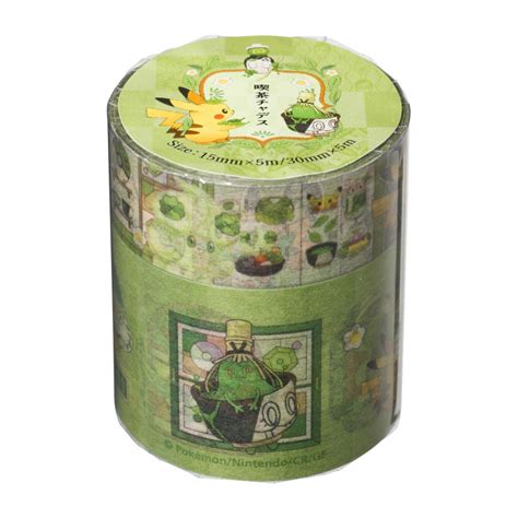 Masking Tape Set Pokémon Café Poltchageist Meccha Japan