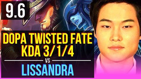 Dopa Twisted Fate Vs Lissandra Mid Kda Korea Master V