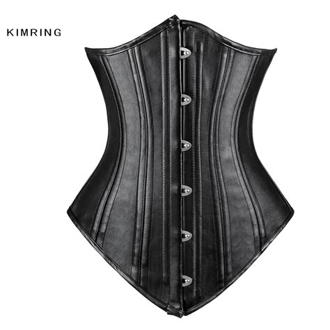 Kimring Sexy Steampunk Corset Steel Boned Underbust Corsets And